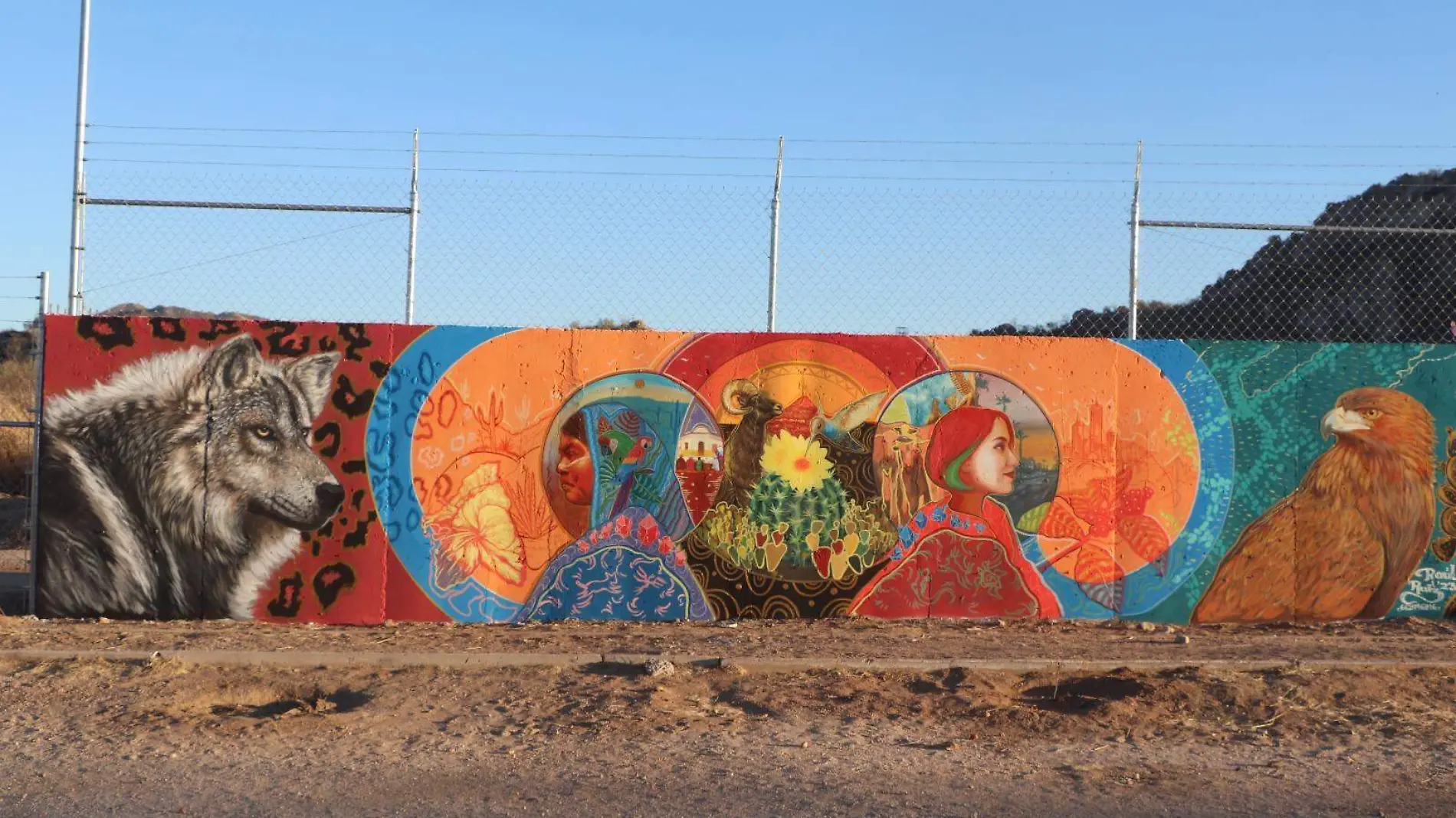 Mural de Raúl Ruiz, ganador del primer lugar